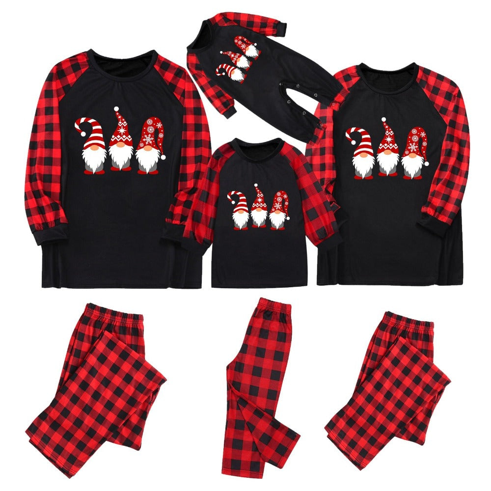 The Santa Printed Ho Ho Trio Family Pajama Set-Original Pajamas