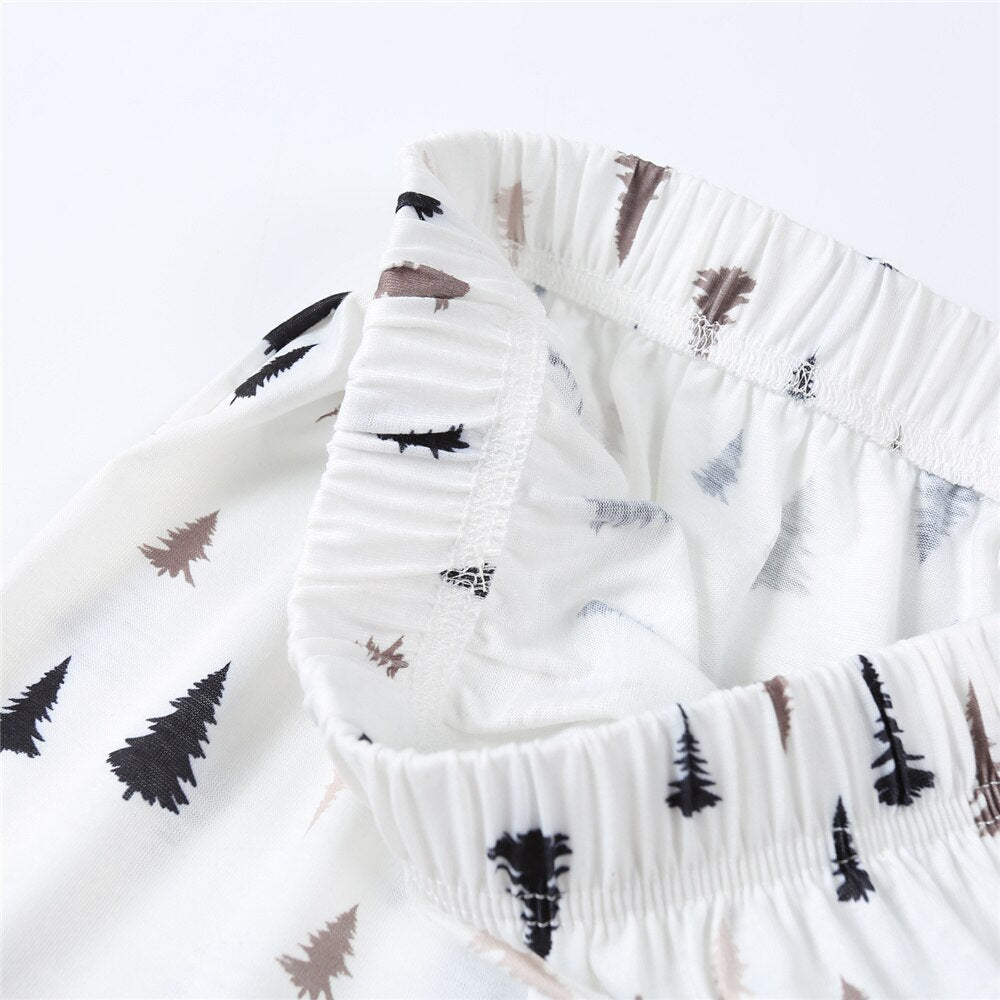 The Minimal Tree Print Family Matching Pajama Set-Original Pajamas