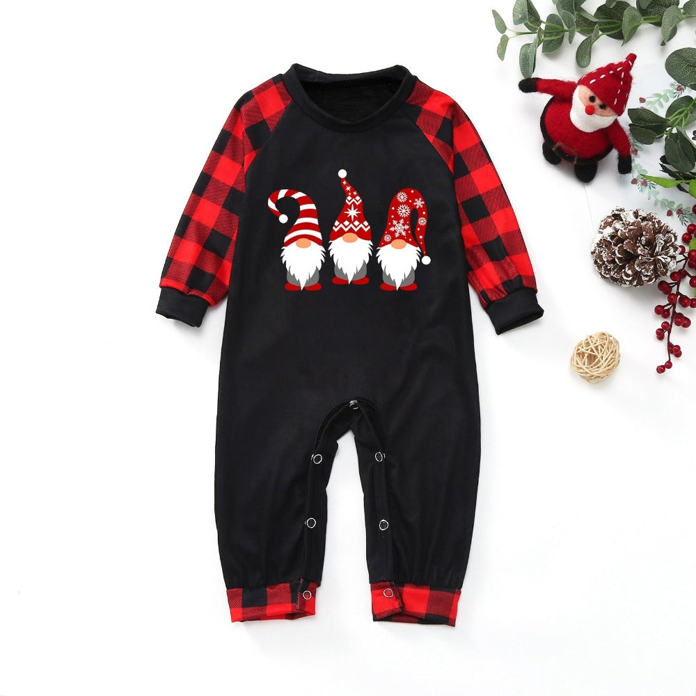 The Santa Printed Ho Ho Trio Family Pajama Set-Original Pajamas