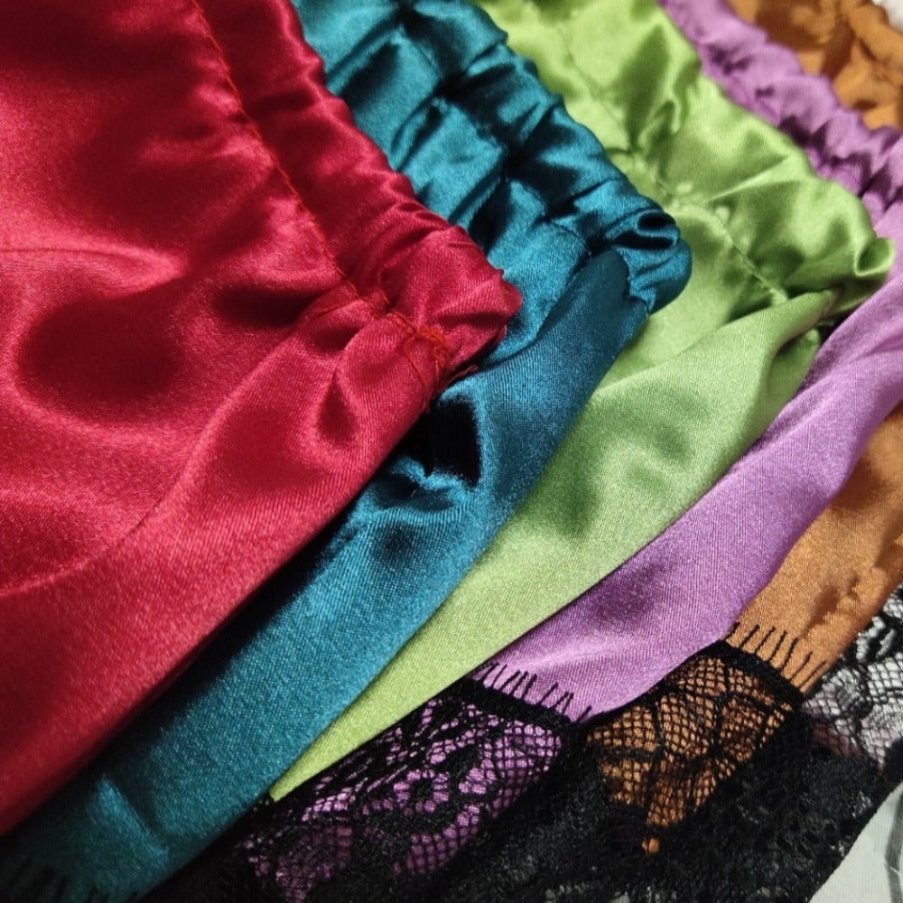 Women's Dot Print V-Neck Pajama Set-Original Pajamas