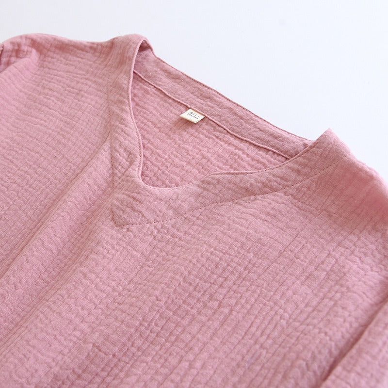 Long-Sleeved 2-Piece Couple Pajama set-Original Pajamas