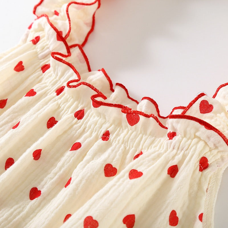 Ladies Cotton Printed Crepe Long Dress-Original Pajamas