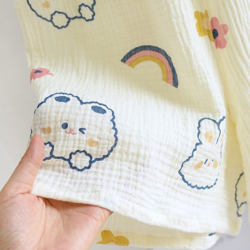 Women's Cartoon Print 2 Piece Pajama Set-Original Pajamas