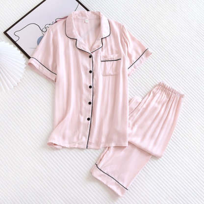 Men & Women's 2 Piece Short Sleeve Pajama Set-Original Pajamas