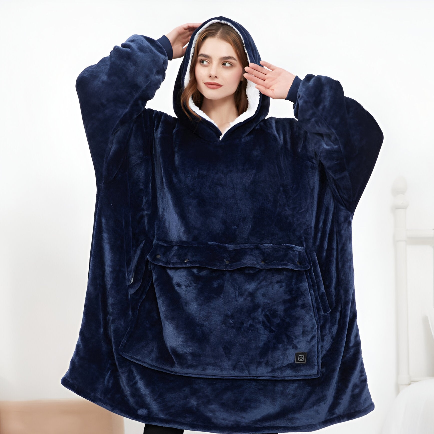 Self Heating Oversized Hoodie-Original Pajamas