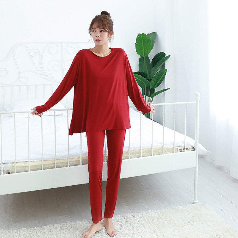 Long Sleeves Top With Pants 2 Piece Pajama Set-Original Pajamas