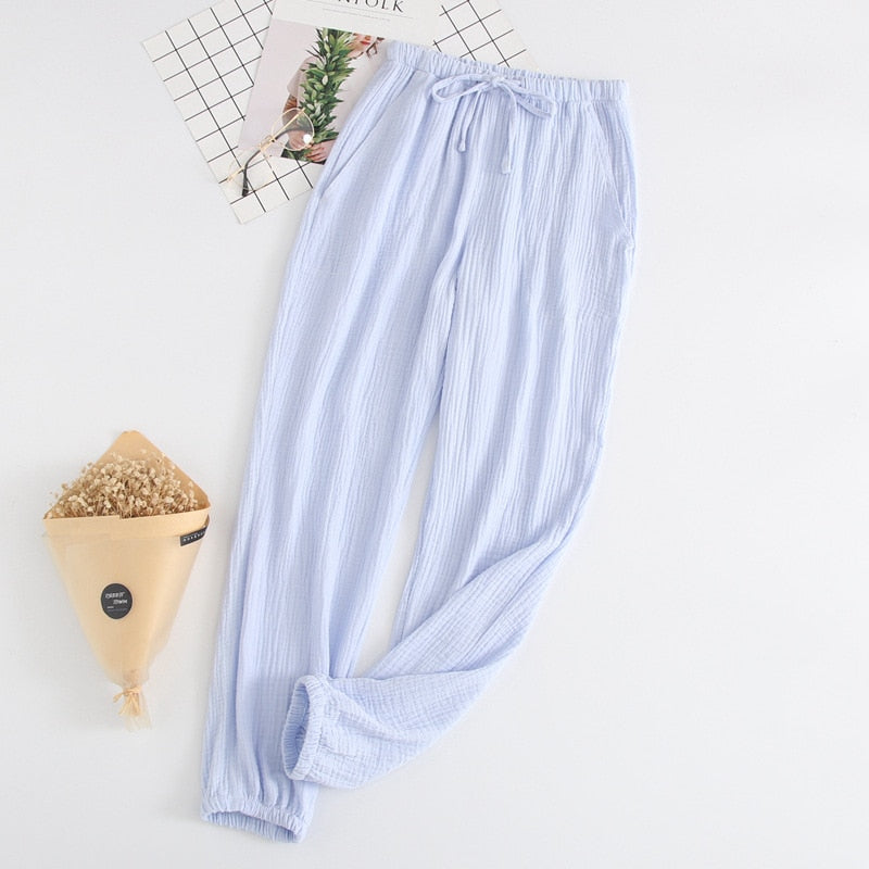 The Unisex Loose Bottoms Original Pajamas Cotton Sleepwear-Original Pajamas