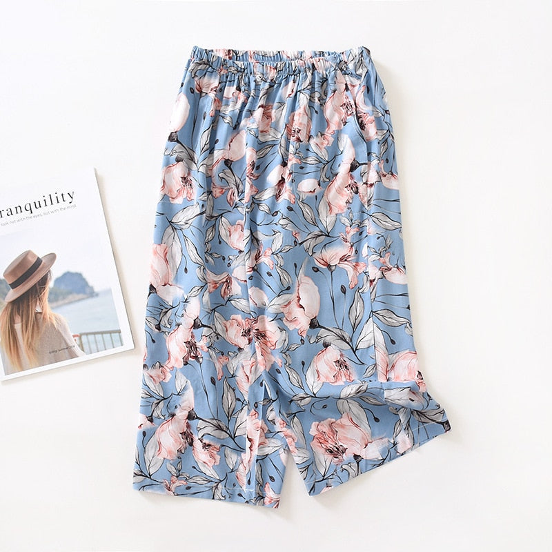 The Calf Length Pajama Shorts Best Comfy Pajamas-Original Pajamas