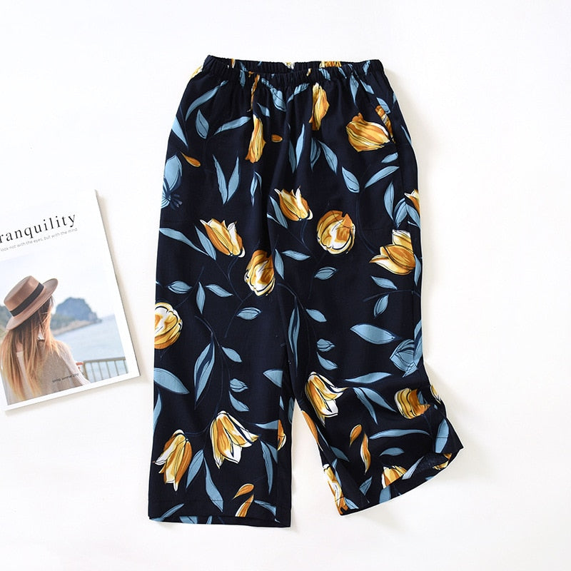 The Calf Length Pajama Shorts Best Comfy Pajamas-Original Pajamas