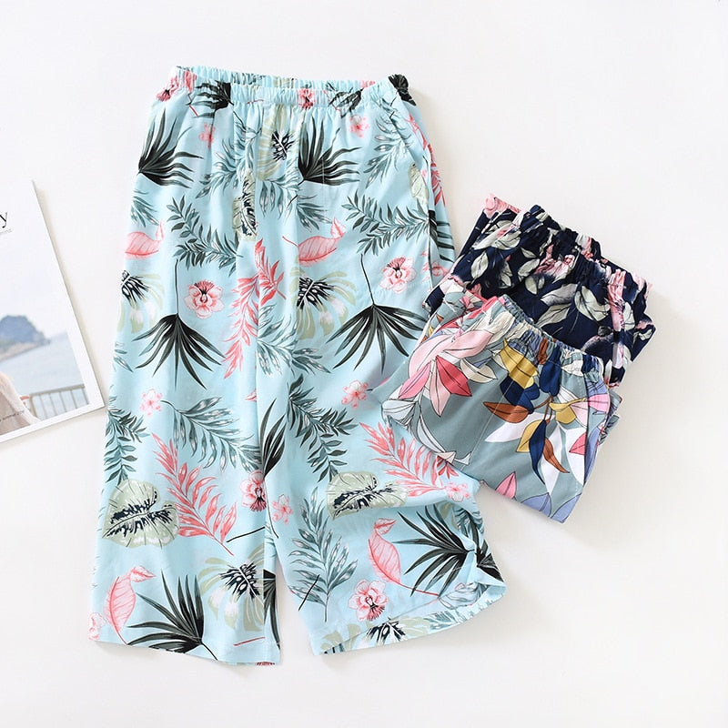 The Calf Length Pajama Shorts Best Comfy Pajamas-Original Pajamas