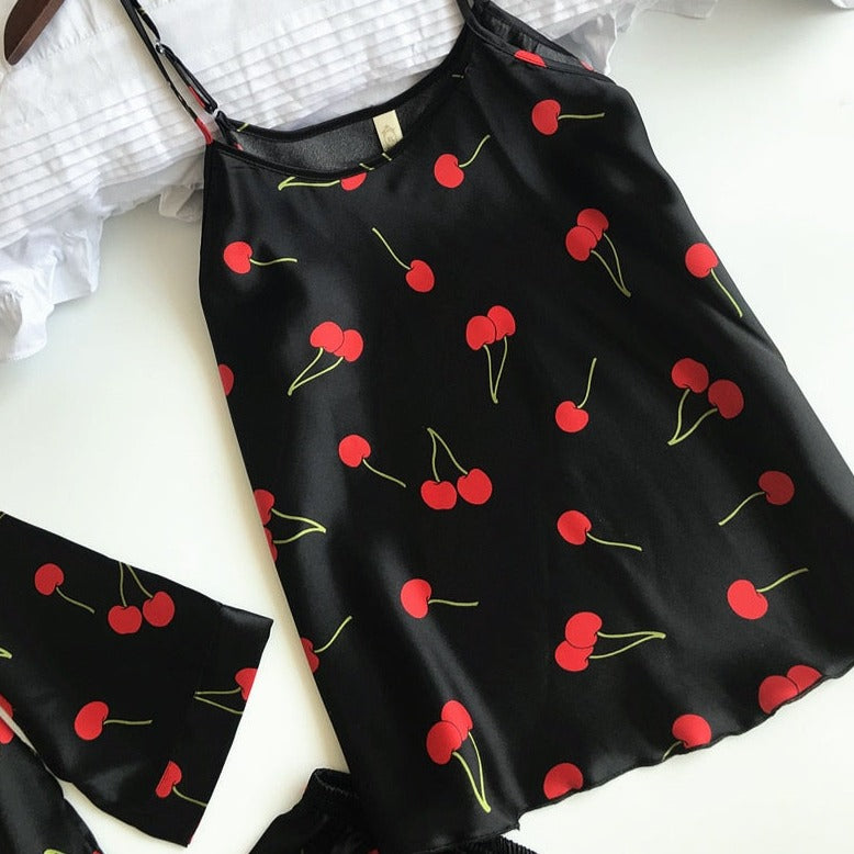 The Stain Flowers Printed Original Pajamas-Original Pajamas