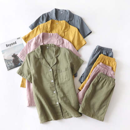 The Solid Chest Pocket Pajama Set Original Pajamas-Original Pajamas
