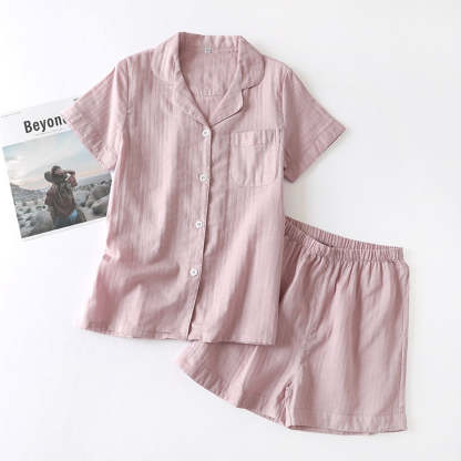 The Solid Chest Pocket Pajama Set Original Pajamas-Original Pajamas