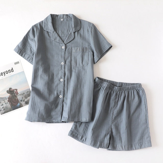 The Solid Chest Pocket Pajama Set Original Pajamas-Original Pajamas