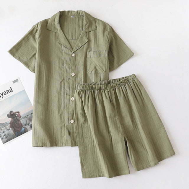 The Solid Chest Pocket Pajama Set Original Pajamas-Original Pajamas