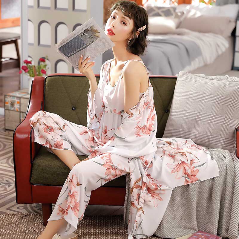 The Multi Color Print Sleepwear Best Cooling Pajamas For Ladies-Original Pajamas