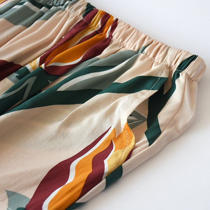 The Floral Print Long Pajama Pants Best Women's Sleepwear-Original Pajamas