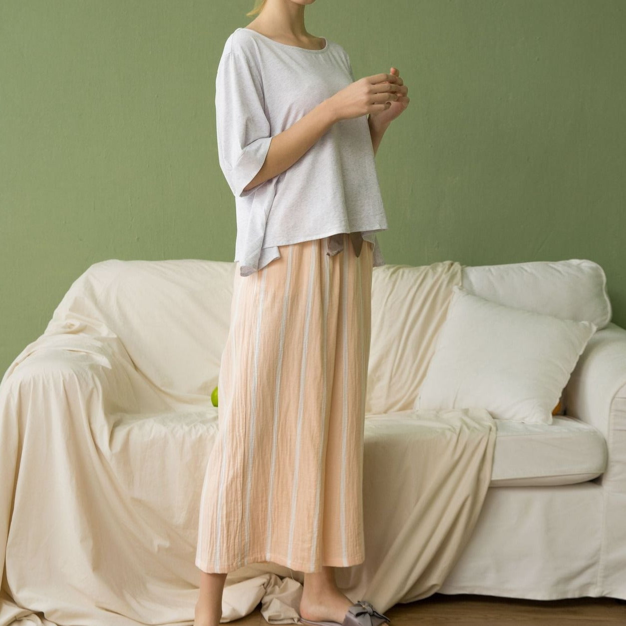 The Long Floral Pajama Set Original Pajamas-Original Pajamas