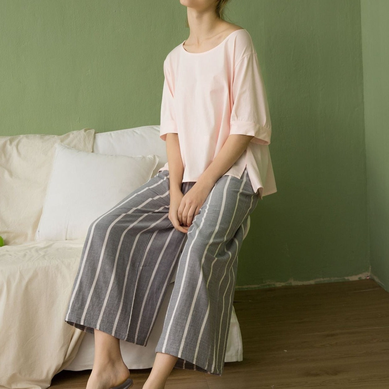 The Long Floral Pajama Set Original Pajamas-Original Pajamas