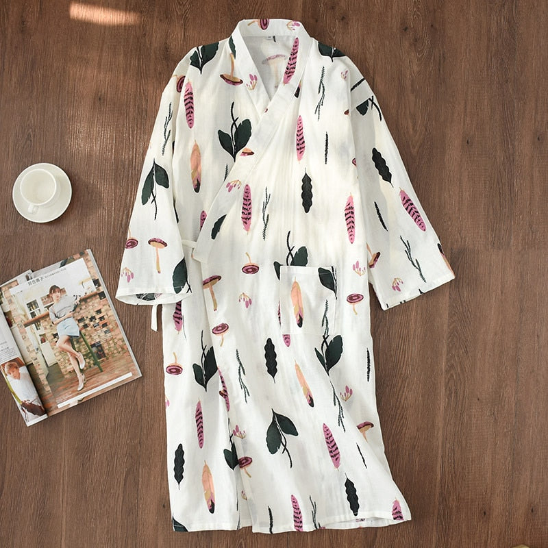 The Evergreen Floral Print Comfortable Cotton Sleepwear-Original Pajamas