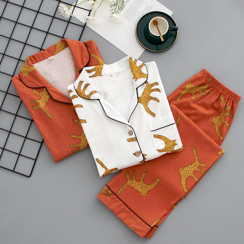 The Leopard Original Pajamas 2 Piece Pajama Set-Original Pajamas