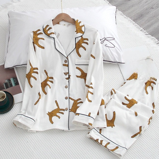 The Leopard Original Pajamas 2 Piece Pajama Set-Original Pajamas