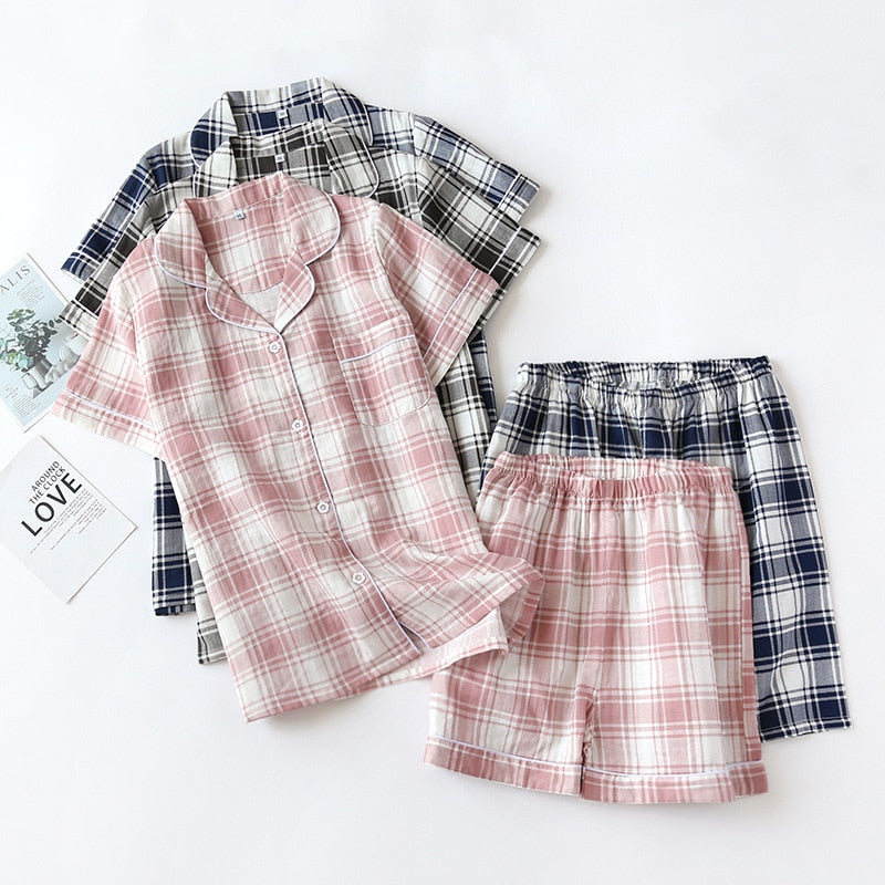 The Plaid Shorts Set Original Pajamas-Original Pajamas