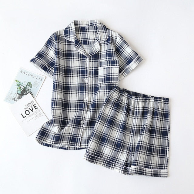 The Plaid Shorts Set Original Pajamas-Original Pajamas