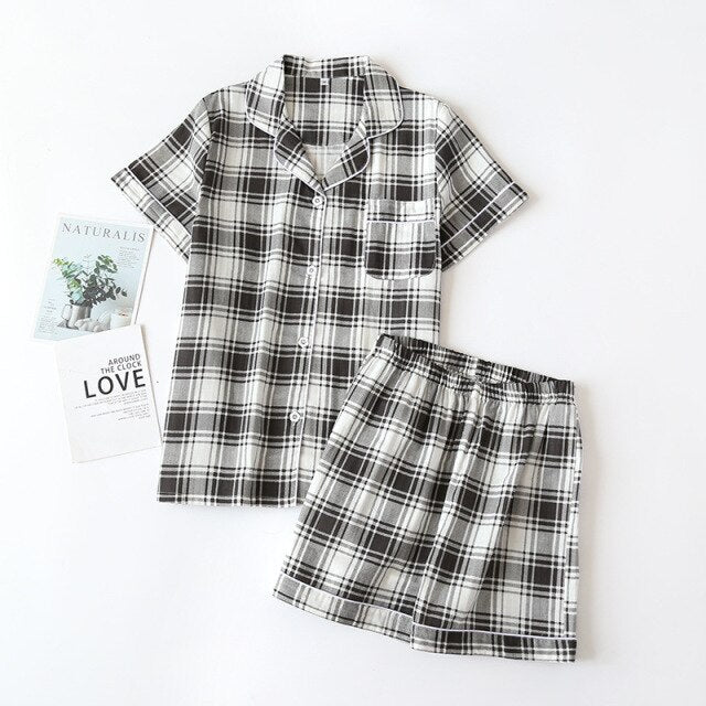 The Plaid Shorts Set Original Pajamas-Original Pajamas