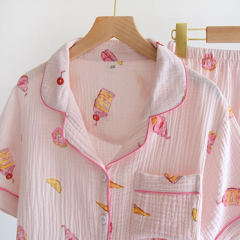 The Cute Ice-Cream Print Pajama Set Original Pajamas-Original Pajamas