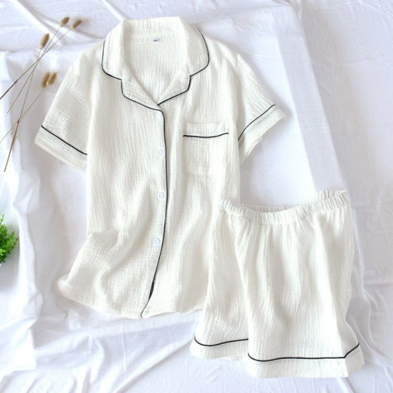 The Pastel Colors 2 Piece Pajama Set Cotton Sleepwear-Original Pajamas