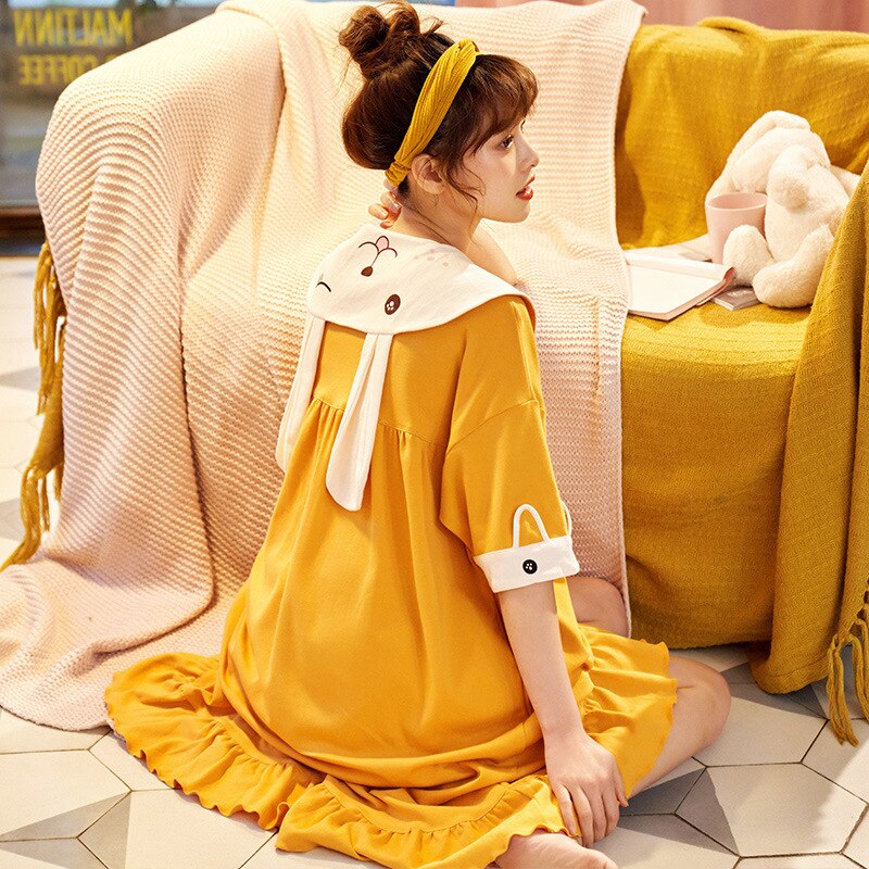 The Adorable Bunny Solid Original Pajamas-Original Pajamas