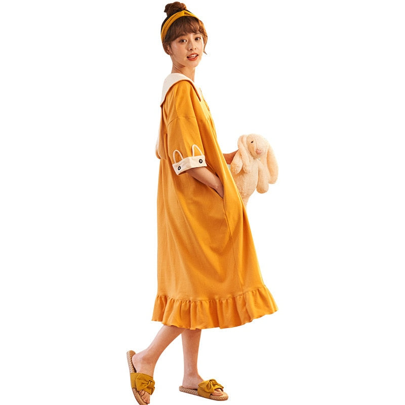 The Adorable Bunny Solid Original Pajamas-Original Pajamas