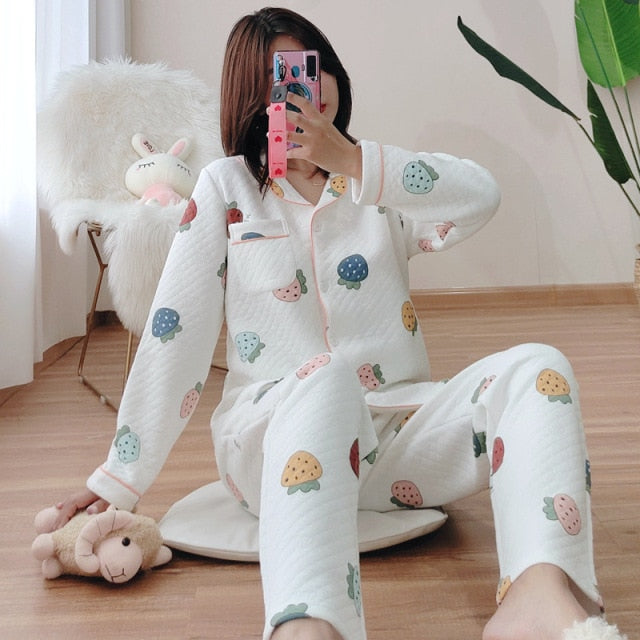 The Clouds, Strawberries and Hearts Original Pajamas-Original Pajamas