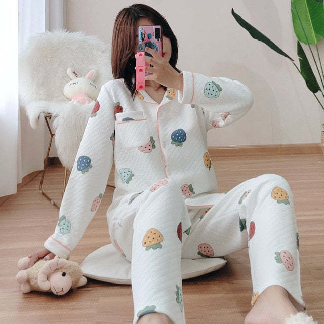 The Clouds, Strawberries and Hearts Original Pajamas-Original Pajamas