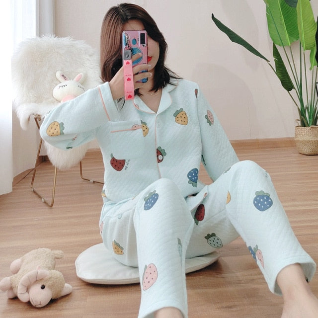 The Clouds, Strawberries and Hearts Original Pajamas-Original Pajamas