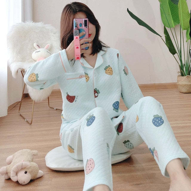 The Clouds, Strawberries and Hearts Original Pajamas-Original Pajamas