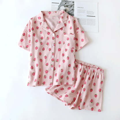 The Strawberry Shorts Set Original Pajamas-Original Pajamas