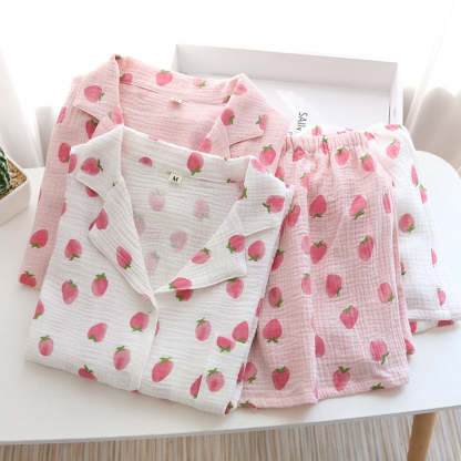 The Strawberry Shorts Set Original Pajamas-Original Pajamas