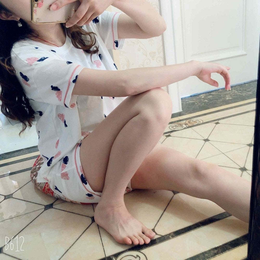 The Printed Shorts Pajama Sets Best Womens Pajamas-Original Pajamas