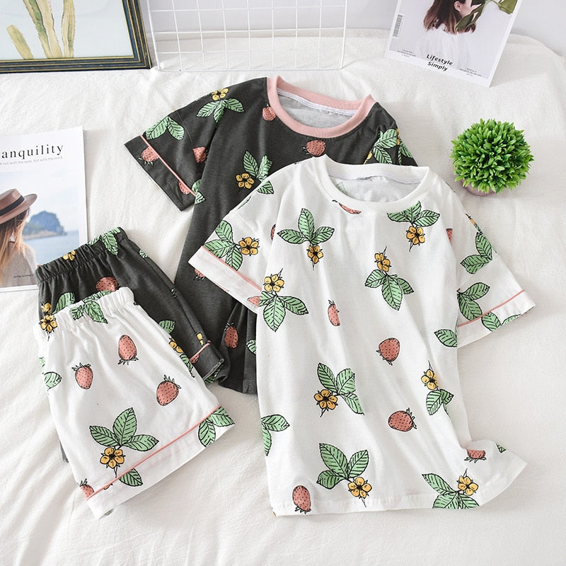 The Printed Shorts Pajama Sets Best Womens Pajamas-Original Pajamas