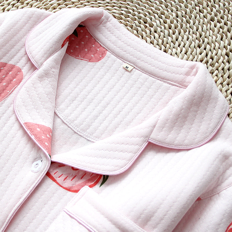 The Solid Thick Knitted Pajama Set Original Pajamas-Original Pajamas