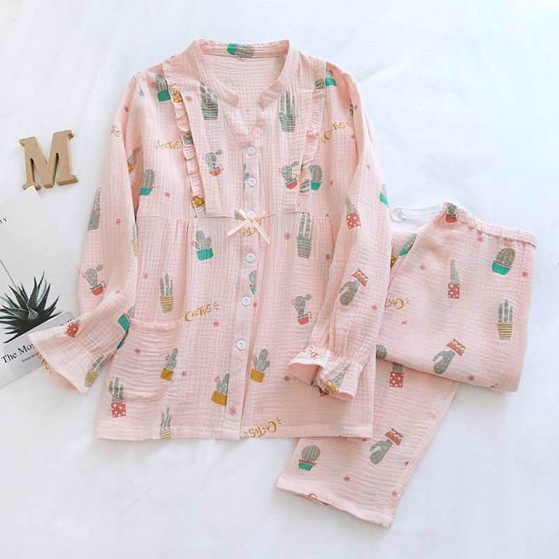 The Multicolor Cacti Original Pajamas-Original Pajamas
