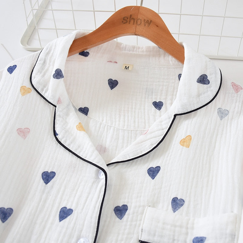 The Little Heart Print Pajama Set Original Pajamas-Original Pajamas