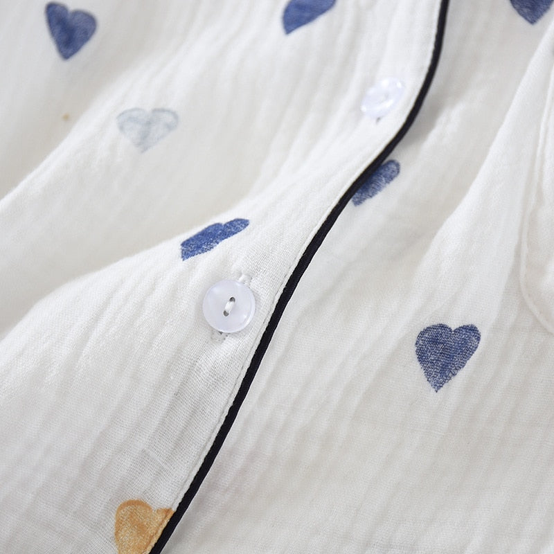 The Little Heart Print Pajama Set Original Pajamas-Original Pajamas