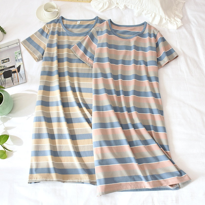 The Colorful Stripes Solid Original Pajamas-Original Pajamas