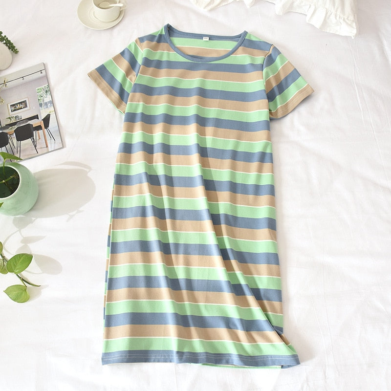 The Colorful Stripes Solid Original Pajamas-Original Pajamas