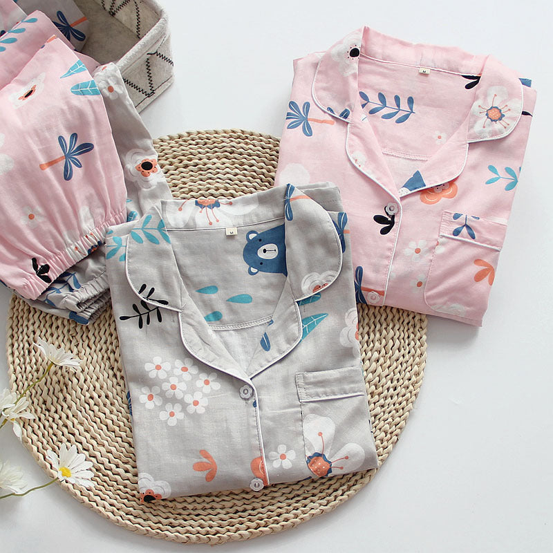 The Floral Print Long Pajama Set Original Pajamas-Original Pajamas