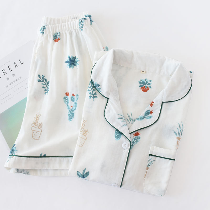 The Spring Printed Shorts 2 Piece Pajamas-Original Pajamas