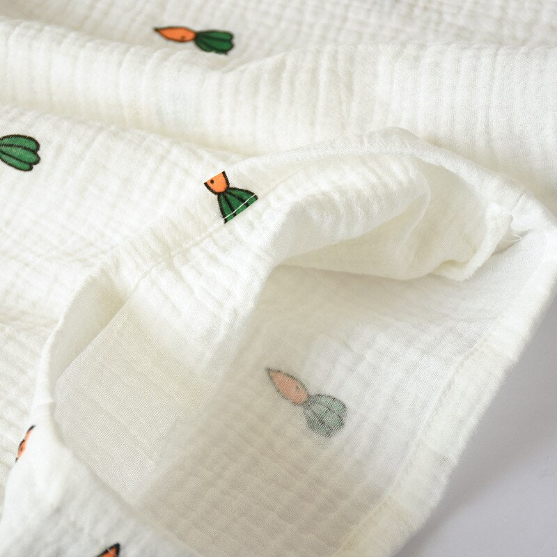 Carrot Print 2 Piece Sleepwear Shorts Set-Original Pajamas